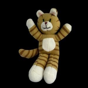Vtg Avon 1985 Plush Cat Orange Tabby Striped Stuffed Animal 5 in